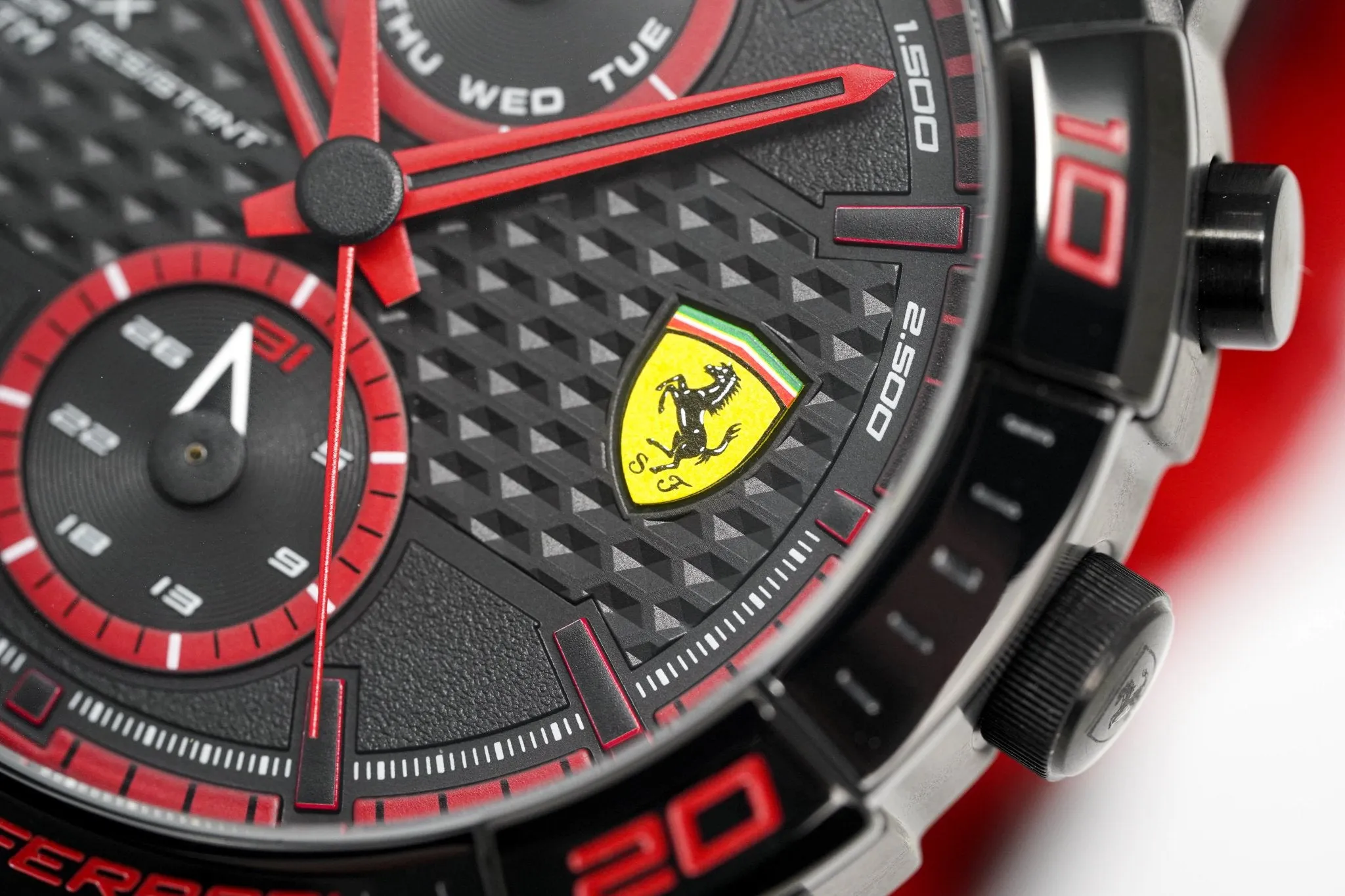 Scuderia Ferrari Watch Apex Multi-FX Black Red Silicone FE-083-0639