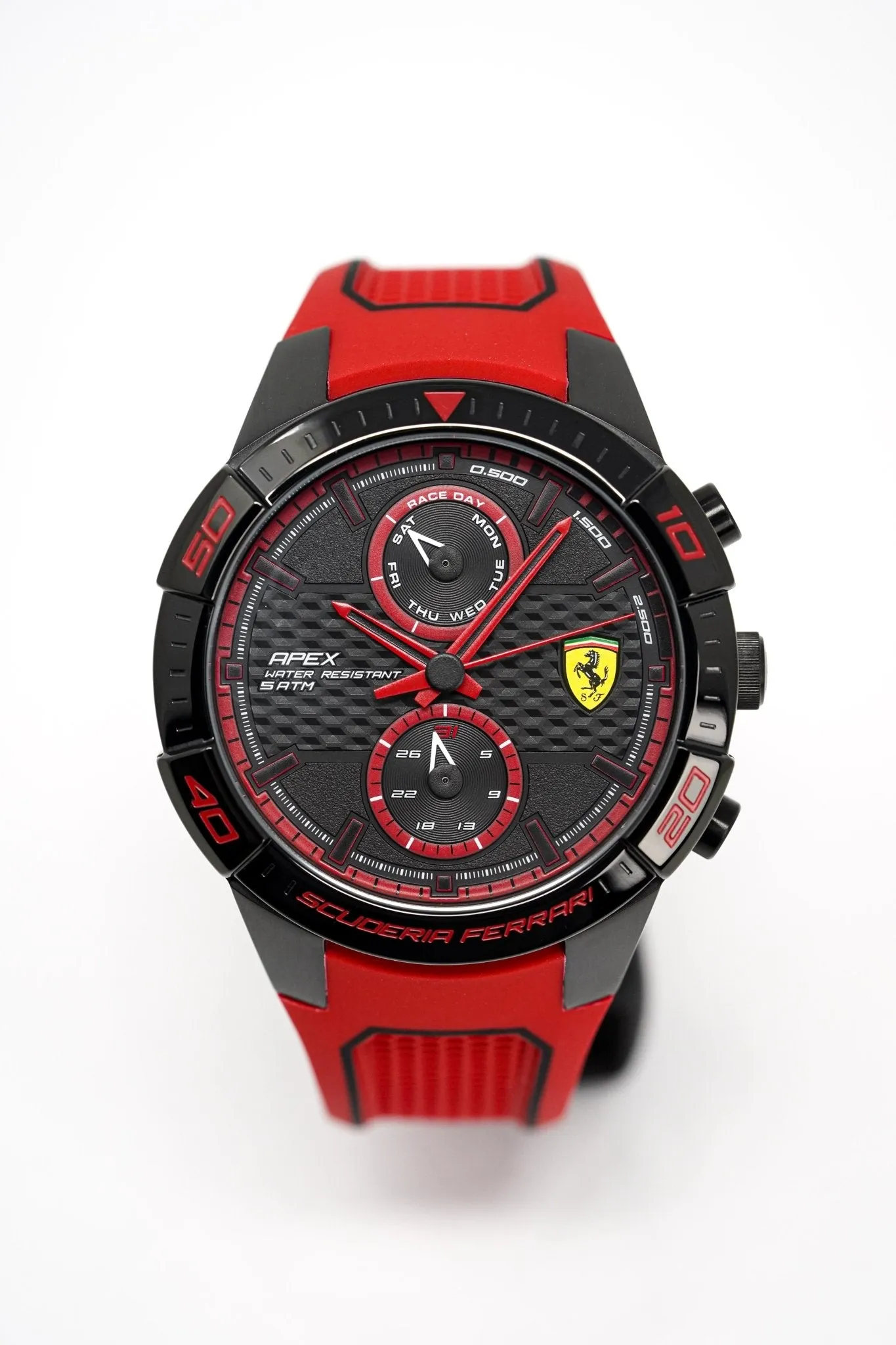 Scuderia Ferrari Watch Apex Multi-FX Black Red Silicone FE-083-0639