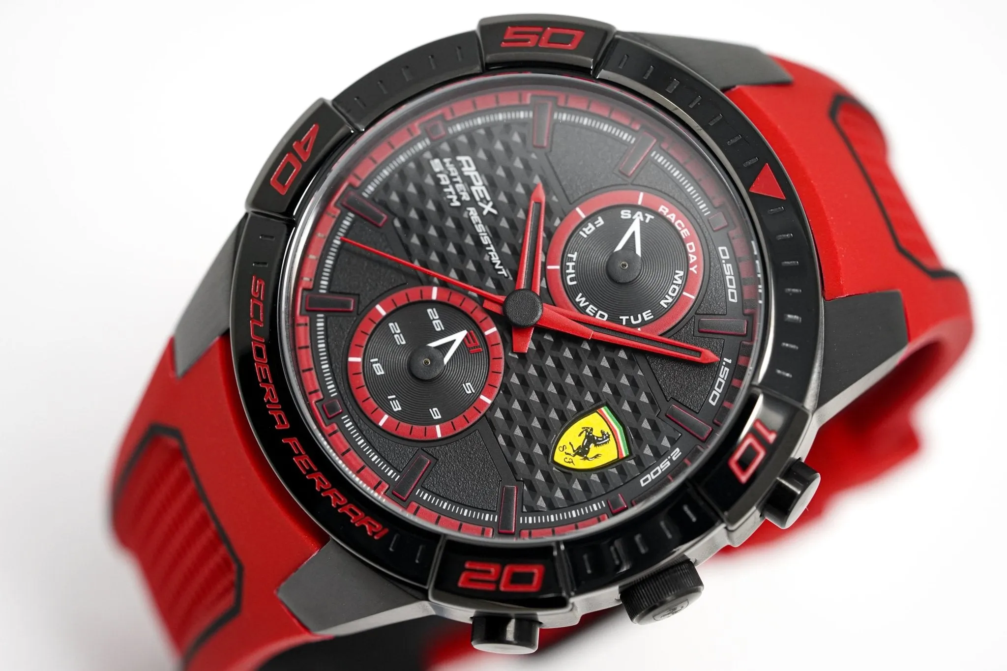 Scuderia Ferrari Watch Apex Multi-FX Black Red Silicone FE-083-0639