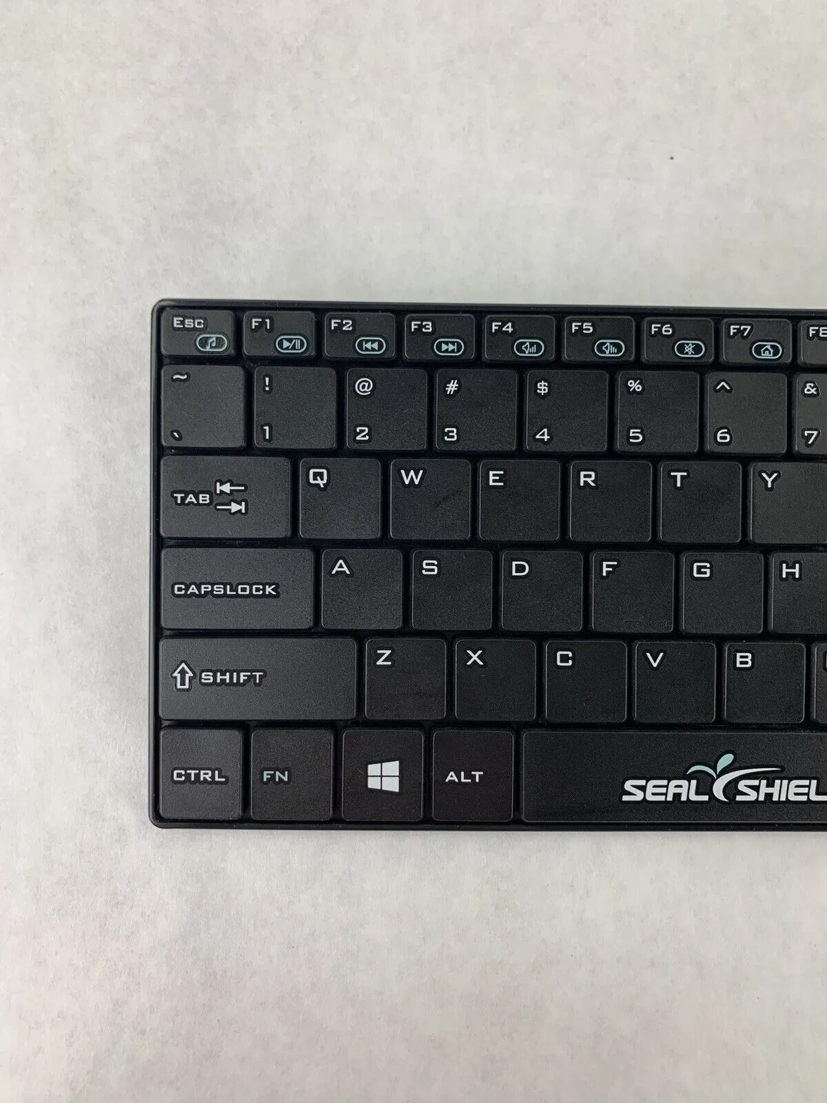 Seal Shield Wireless Waterproof Keyboard SSKSV099WV2 Black Tested No Receiver