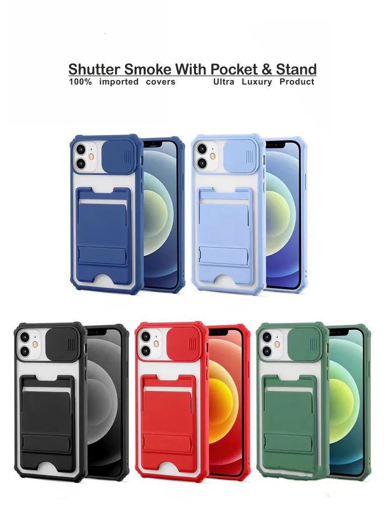 Shutter Smoke With Stand Hard Case For Iphone