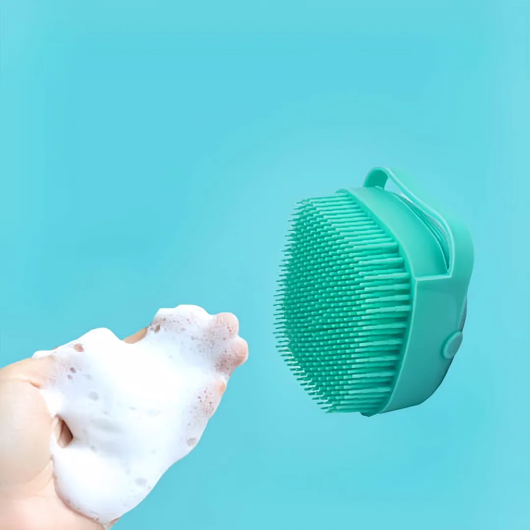 Silicone 2 in 1 Pet Bathing Brush Massager For Cats And Dogs