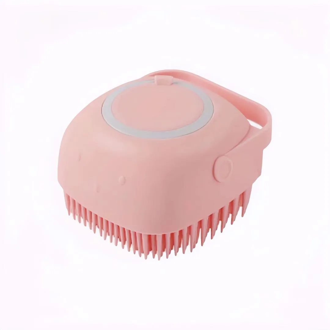 Silicone 2 in 1 Pet Bathing Brush Massager For Cats And Dogs