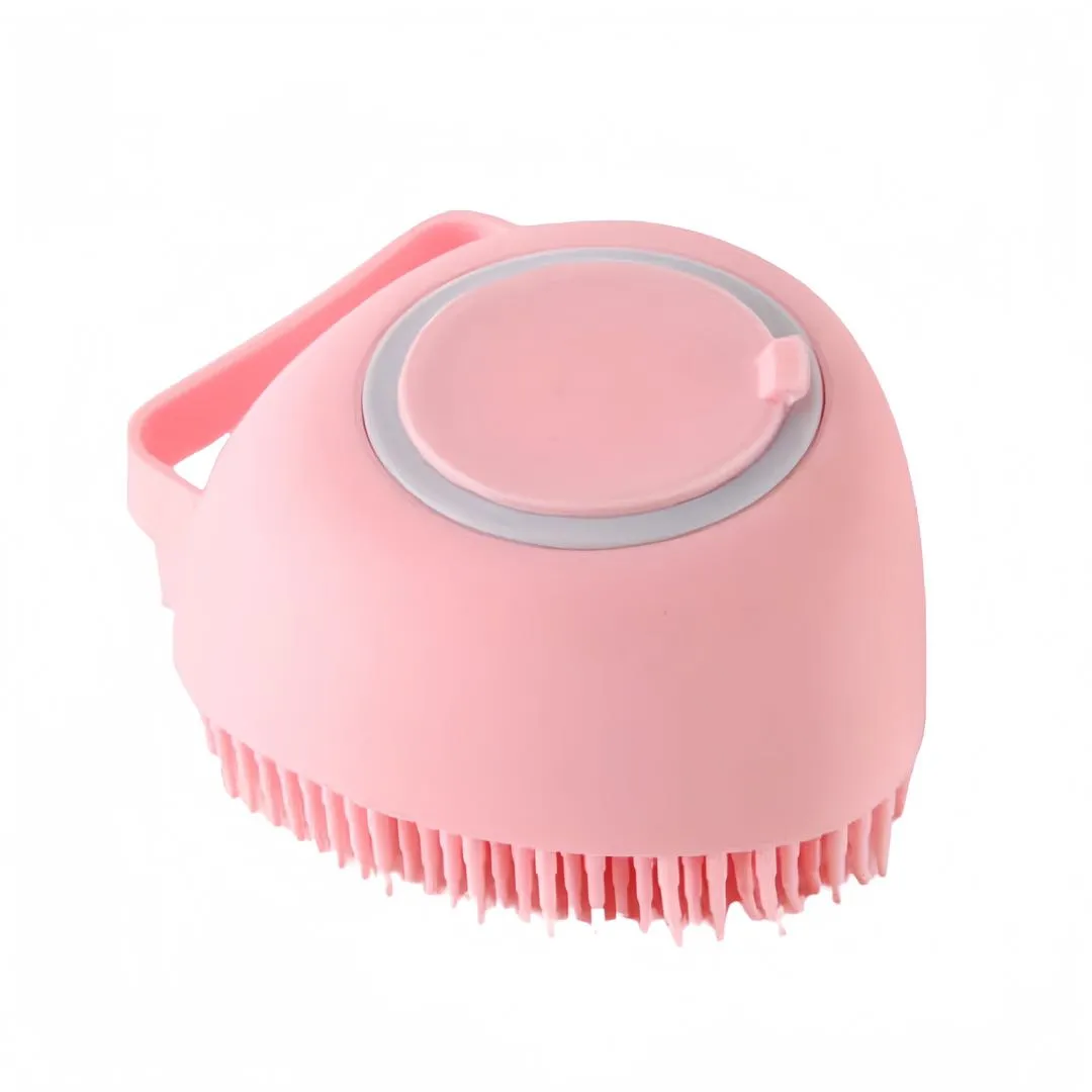 Silicone 2 in 1 Pet Bathing Brush Massager For Cats And Dogs