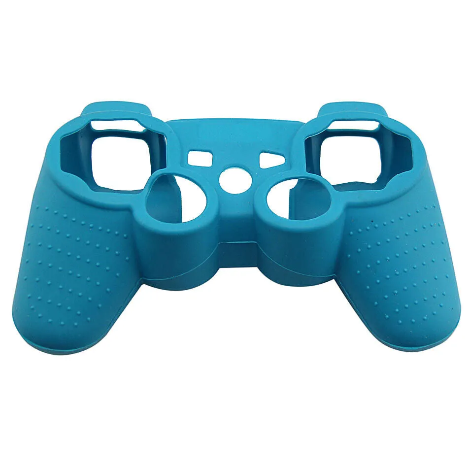 Silicone Cover For PS3 Controller Skin Case Aqua