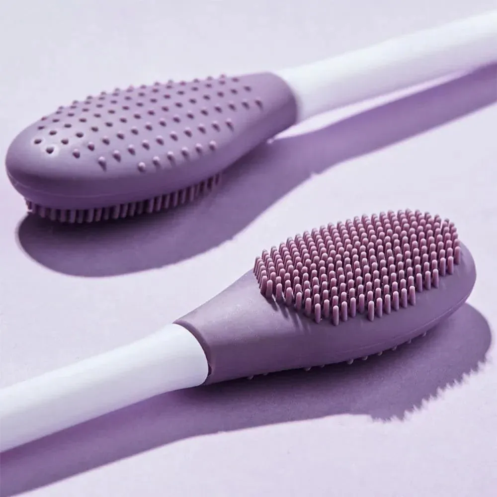 Silicone Double Headed Facial Brush Skincare Cream Brush