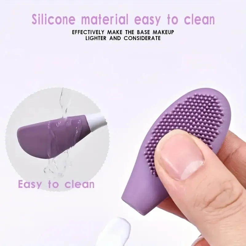 Silicone Double Headed Facial Brush Skincare Cream Brush