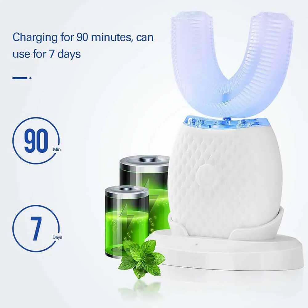 Silicone Electric Toothbrush 360° for Aldult Smart Automatic Whitening