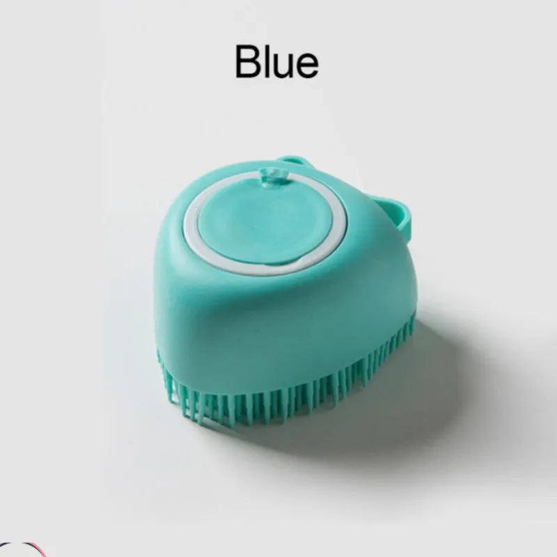 Silicone Pet Brush Massaging Cleansing and Dispensing Shower Gel