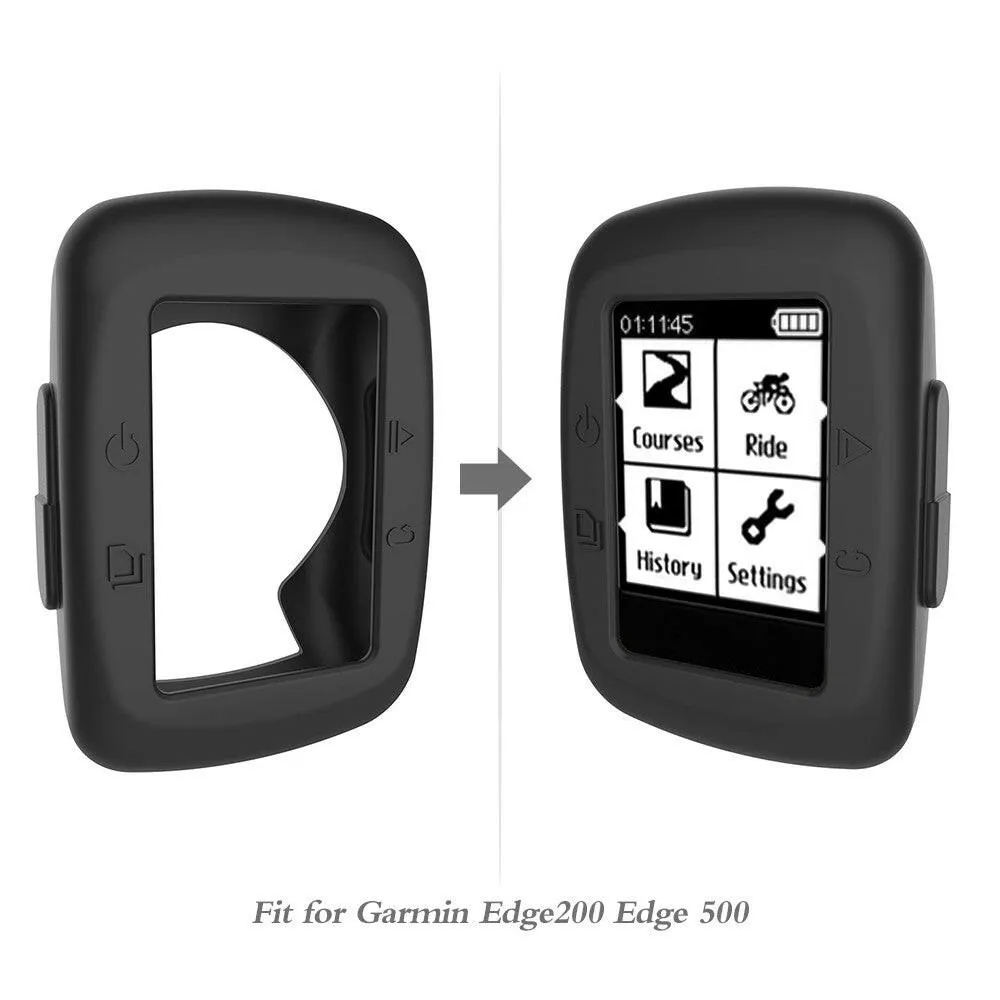 Silicone Protective Case For Garmin Edge200/500 Replacement Soft Silicone Bike Computer  Accessory