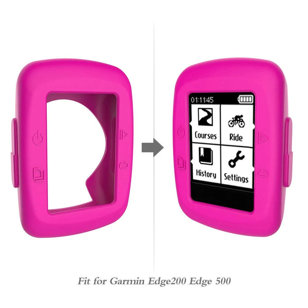 Silicone Protective Case For Garmin Edge200/500 Replacement Soft Silicone Bike Computer  Accessory