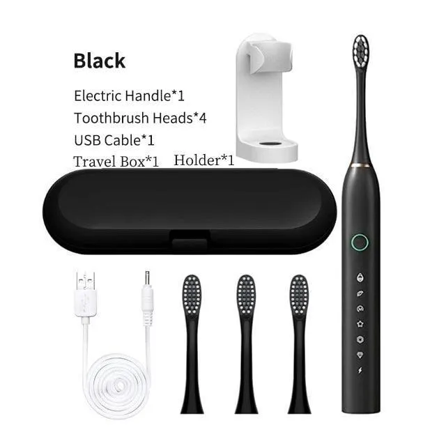 Smart Electric Sonic Toothbrush Rechargeable USB Teeth Brush