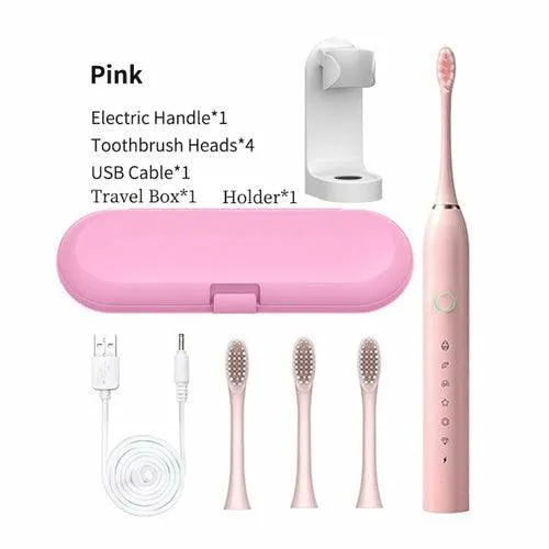 Smart Electric Sonic Toothbrush Rechargeable USB Teeth Brush