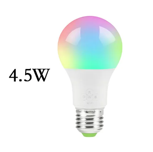 Smart Wi-Fi Light Bulb That Changes Colors According to The Music Rhythm and Flash Effects