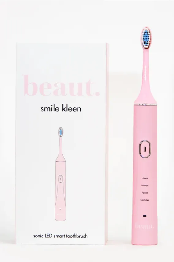 Smile Kleen Sonic Toothbrush in Pink or White