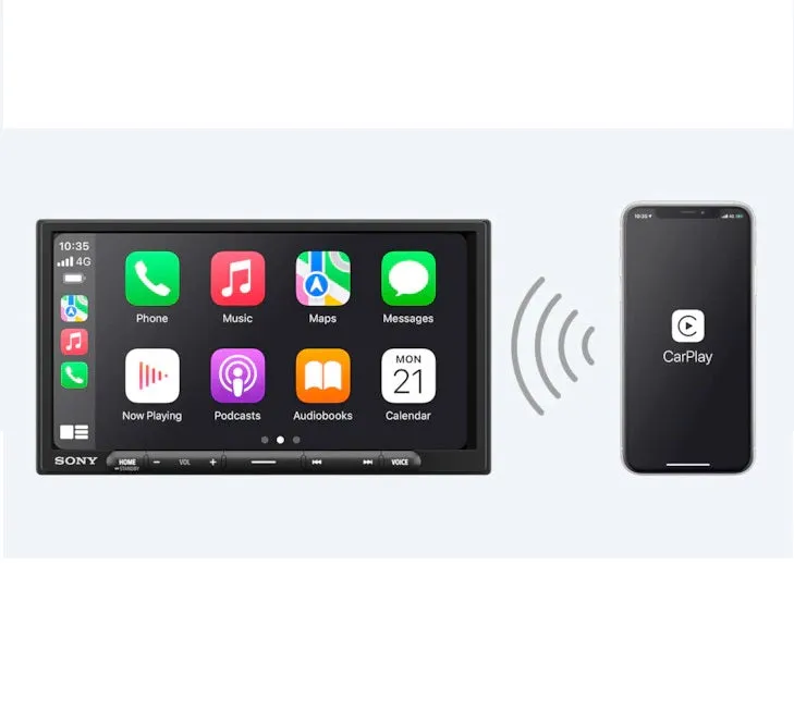 Sony XAVAX4000 6.95 Inch Digital Multimedia Receiver Head Unit with Wireless Apple CarPlay and Android Auto