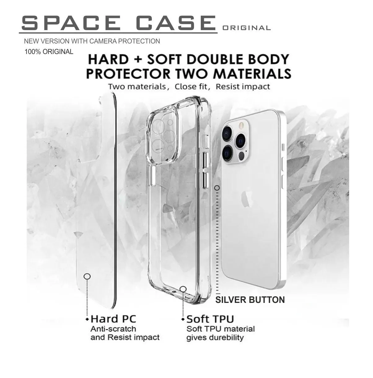 Space Transparent Hard Case For Poco