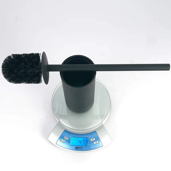 Stainless Steel 304 Rubber Painted Black Toilet Brush Cleaning Tool Holder with Toilet Brush