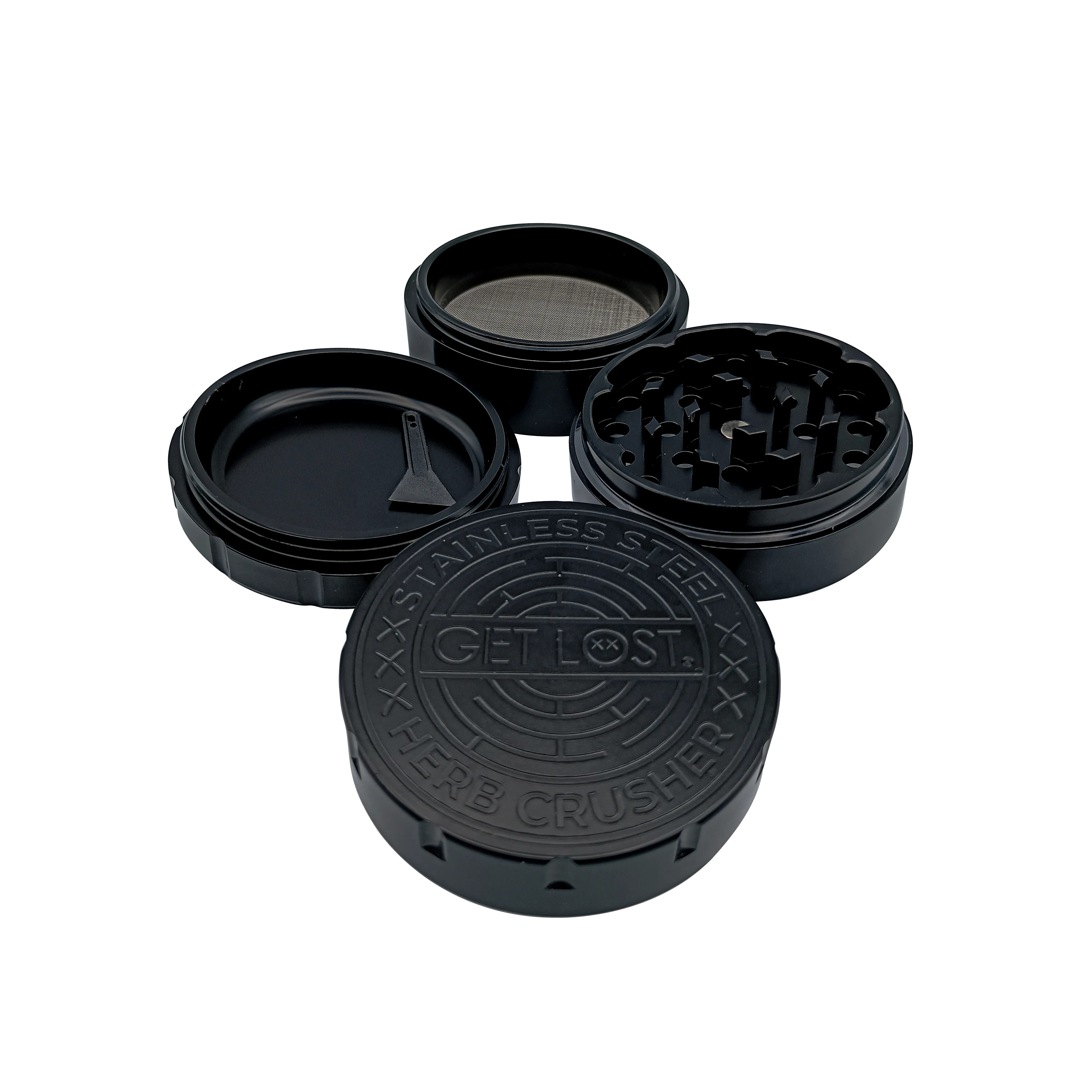 Stainless Steel Herb Grinder (Black)