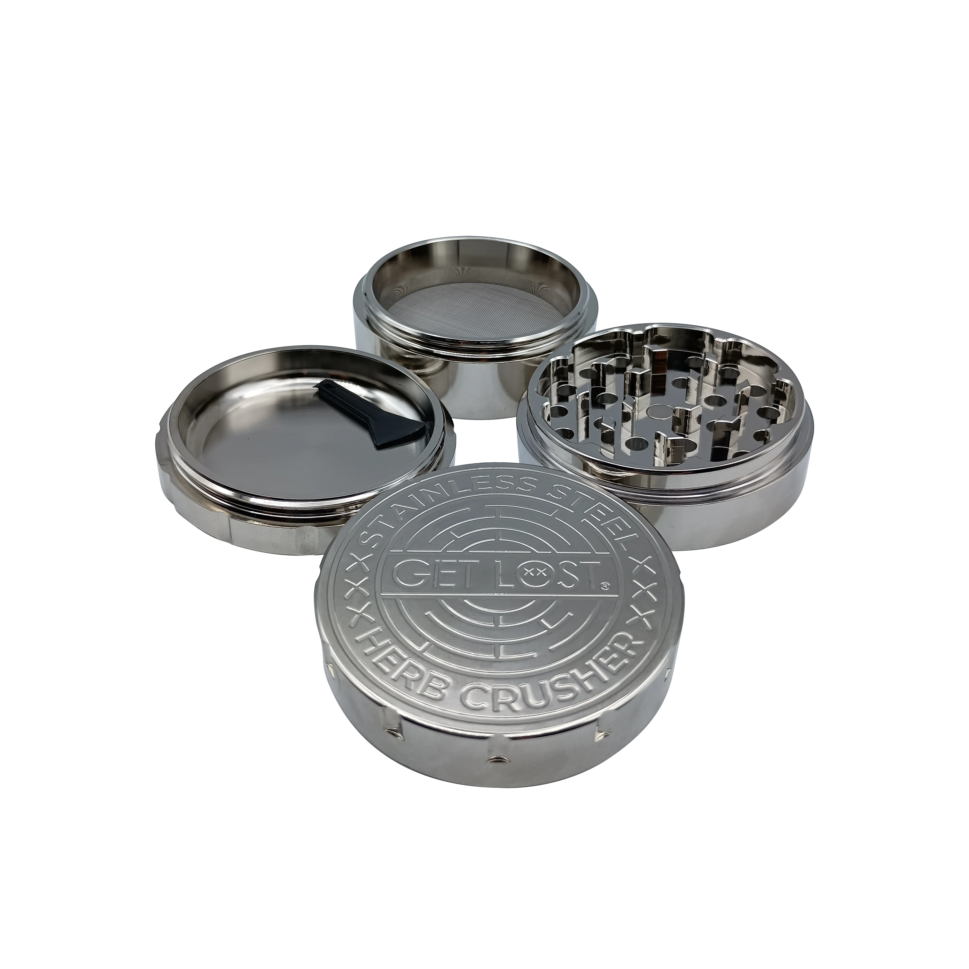 Stainless Steel Herb Grinder (Silver)