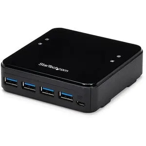 StarTech.com 4X4 USB 3.0 Peripheral Sharing Switch - Micro USB - External - 8 USB Port(s) - 8 USB 3.0 Port(s)