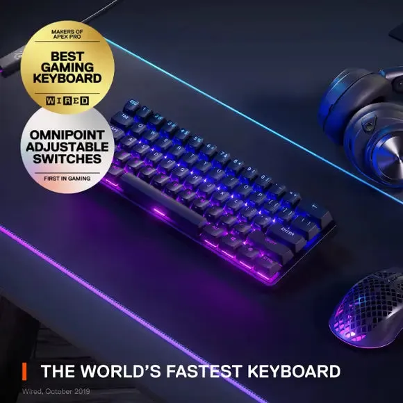 SteelSeries Apex Pro Mini Wireless Mechanical Gaming Keyboard – World’s Fastest Keyboard