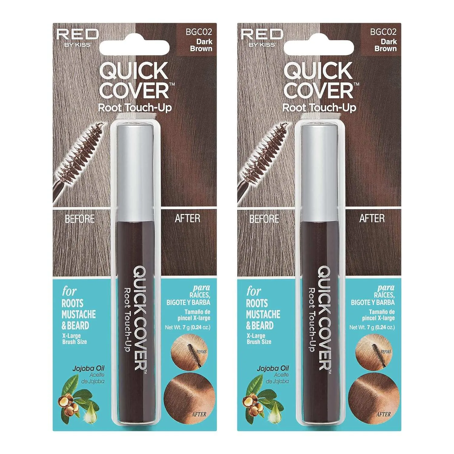 Temporary Gray Concealer Cover up Brush for Hair