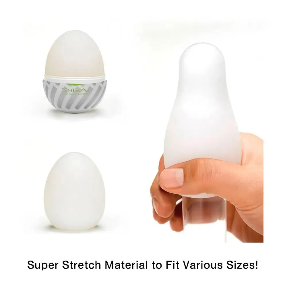 Tenga Brush Silicone Clear Egg Masturbator