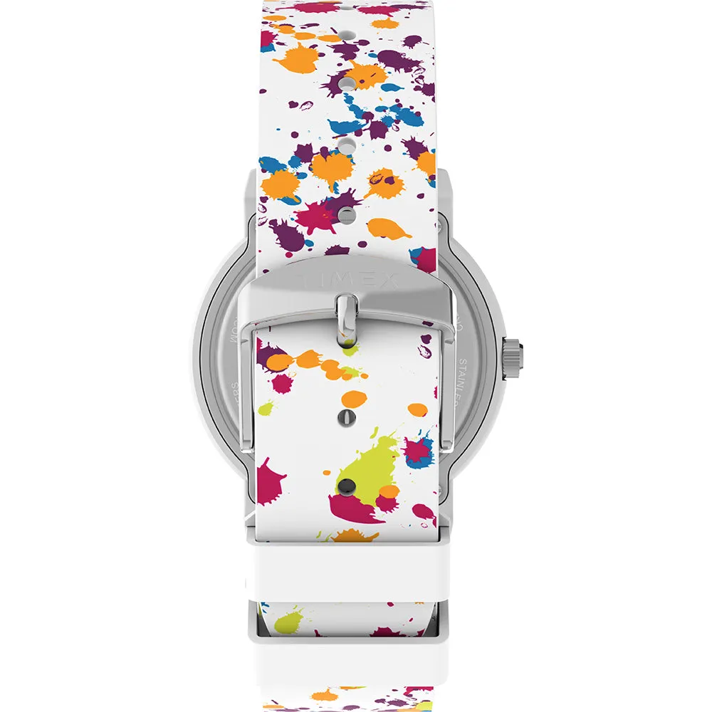 Timex Peanuts Weekender Color Rush Unisex White Watch TW2V77600