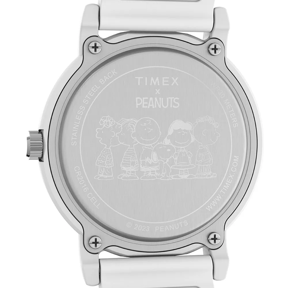 Timex Peanuts Weekender Color Rush Unisex White Watch TW2V77600