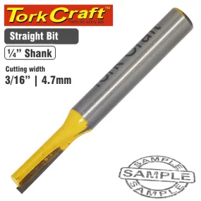 TORK CRAFT ROUTER BIT STRAIGHT 3/16' (4.762MM) CKP102