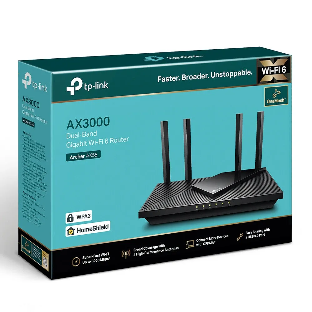 TP-Link Archer AX3000 Dual Band Gigabit Wi-Fi 6 Router