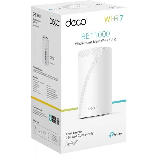 TP-Link Deco BE11000 Tri-Band Whole-Home Mesh Wi-Fi 7 Router