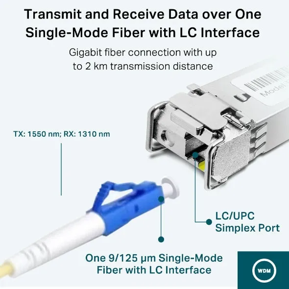 Tp-Link Tl-Sm321a - V2 - Sfp (Mini-Gbic) Transceiver Module - 1Gbe