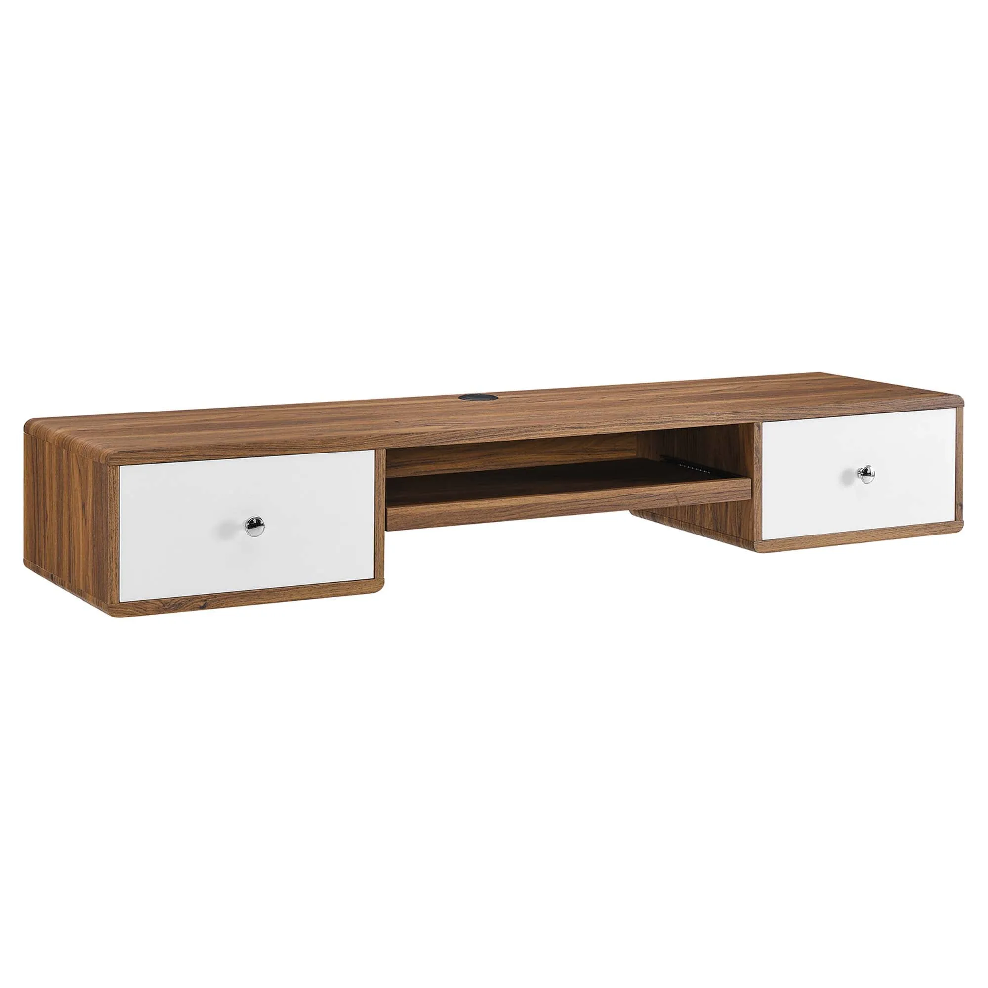 Transmit 60" Wall Mount Wood Office Desk by Modway