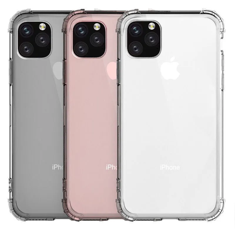 Transparent Case For iPhone 11 Pro Max X XR Case Silicone Soft Clear Phone Cover For iPhone11 XS Max X R S Shockproof Full Cover