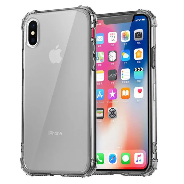 Transparent Case For iPhone 11 Pro Max X XR Case Silicone Soft Clear Phone Cover For iPhone11 XS Max X R S Shockproof Full Cover