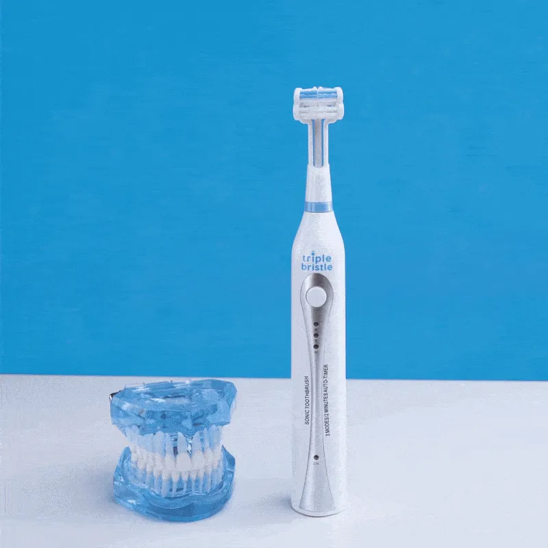 Triple Bristle Duo 3-sided Sonic Electric Toothbrush