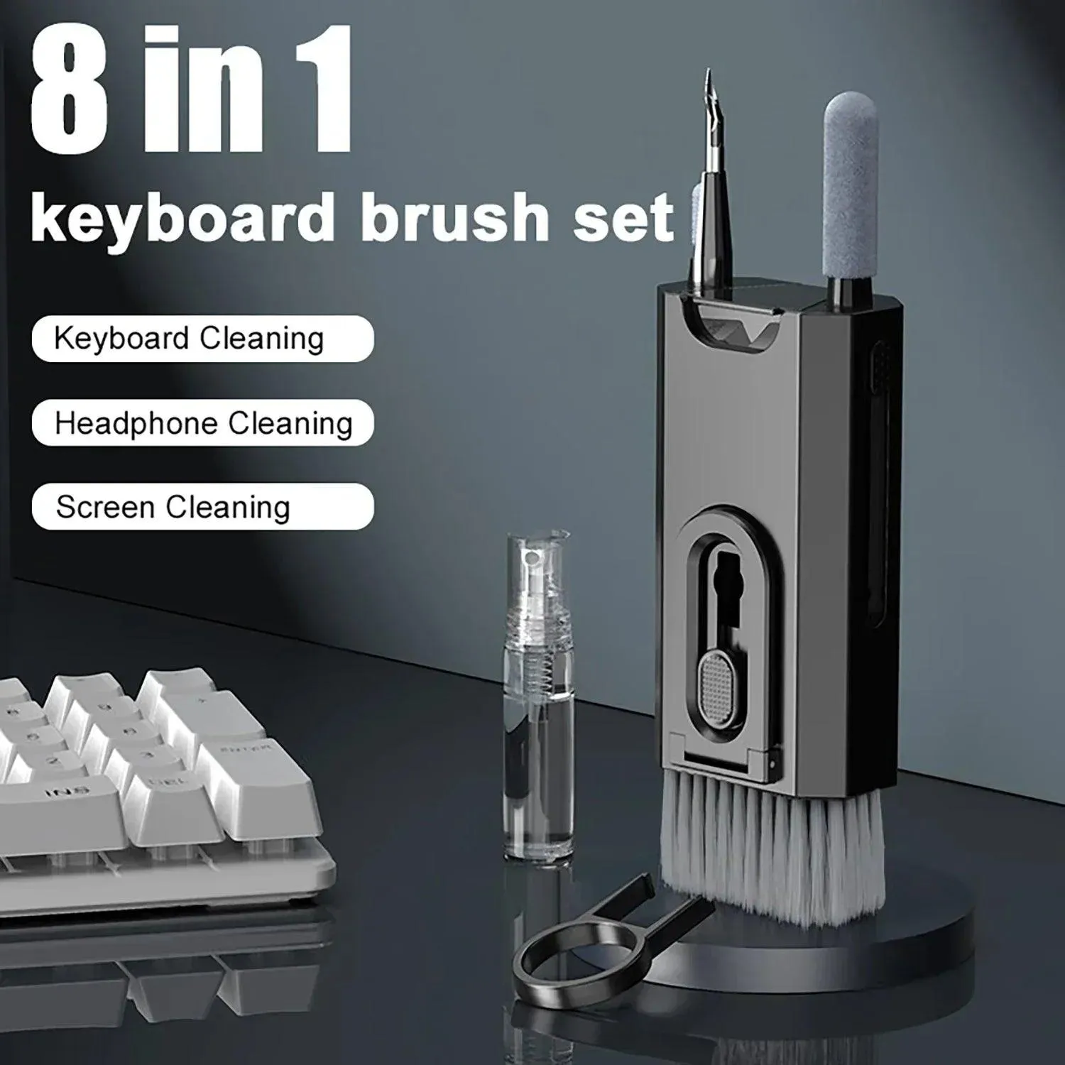 Ultimate Electronics Cleaning Kit: Keyboard, Headphones & Screen Cleaner