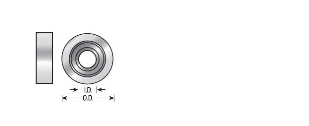 Ultra-Glide High PRFM Ball Bearing Guide | 5⁄16 Overall Dia x 7⁄8 Inner Dia | 47728 | 738685877289