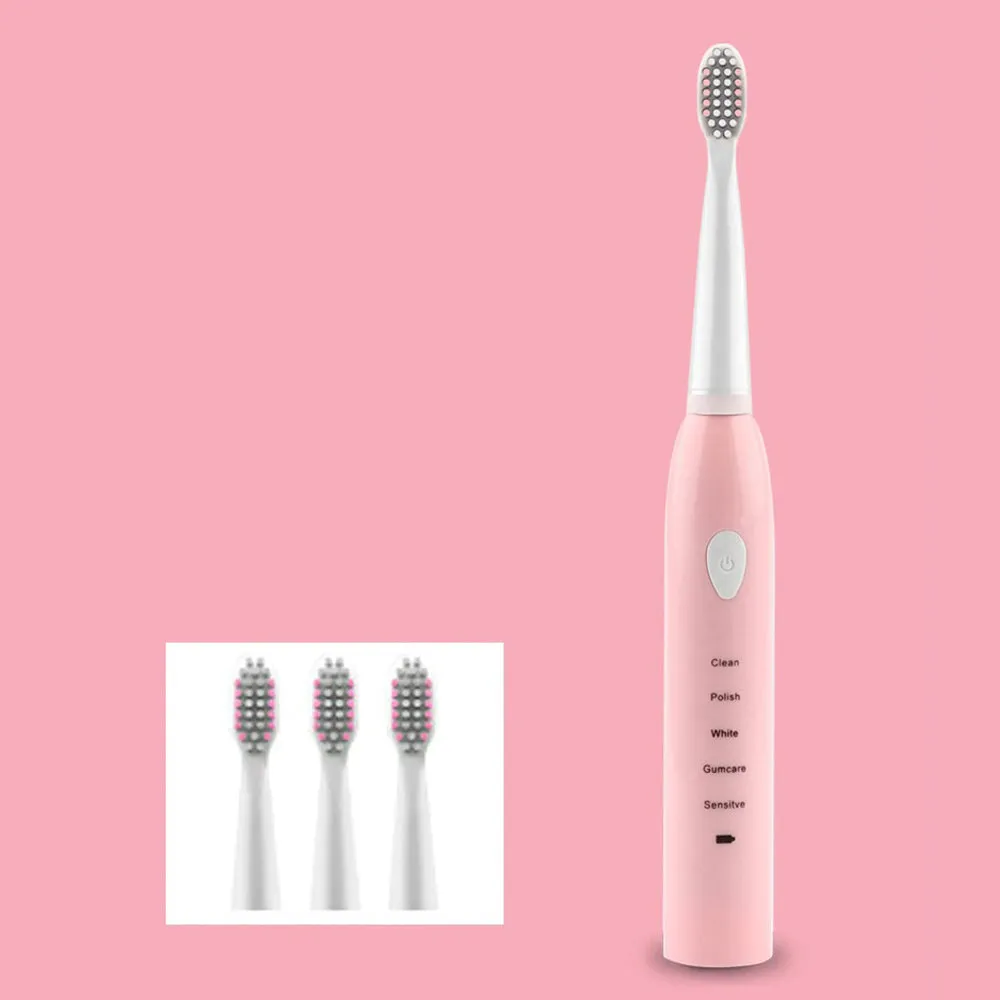 Ultrasonic Rechargeable Electronic Washable Toothbrush- USB Charging