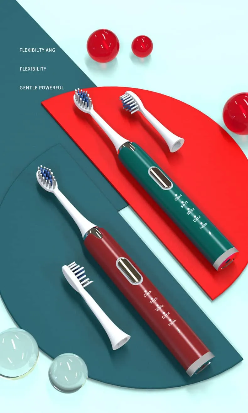 Ultrasonic Sonic Electric Toothbrush USB Rechargeable Tooth Brush