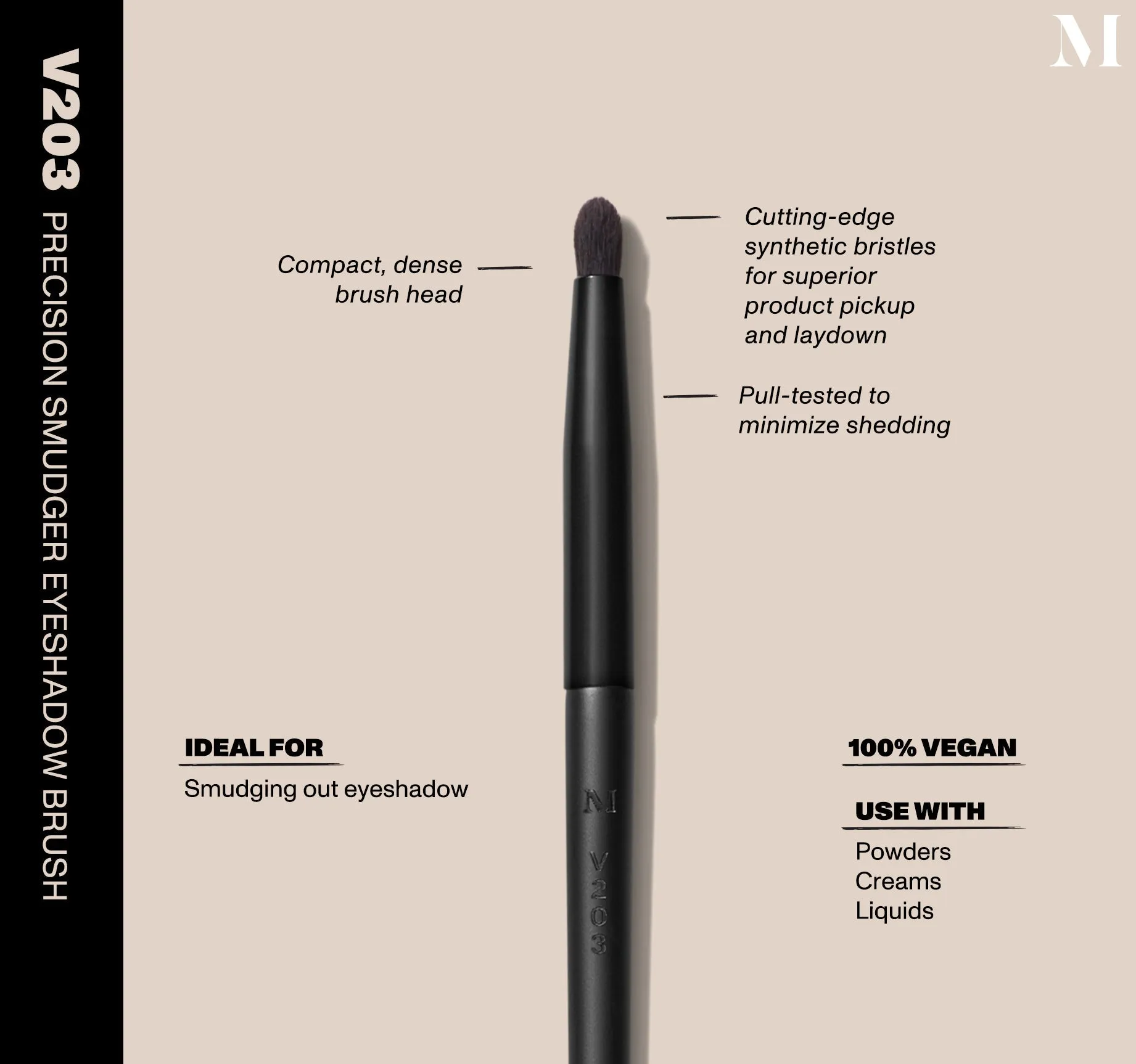 V203 Precision Smudger Eyeshadow Brush