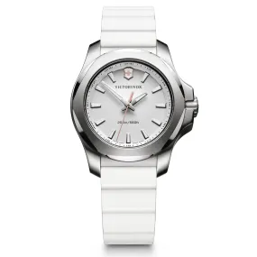 Victorinox Ladies Watch I.N.O.X V White Dial White Rubber Strap 241769