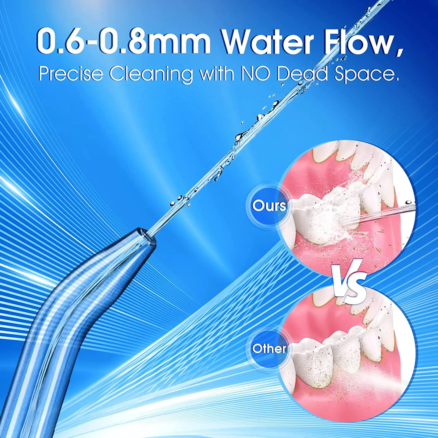 Water Flosser and Toothbrush Combo in One, 600ml Oral Irrigator