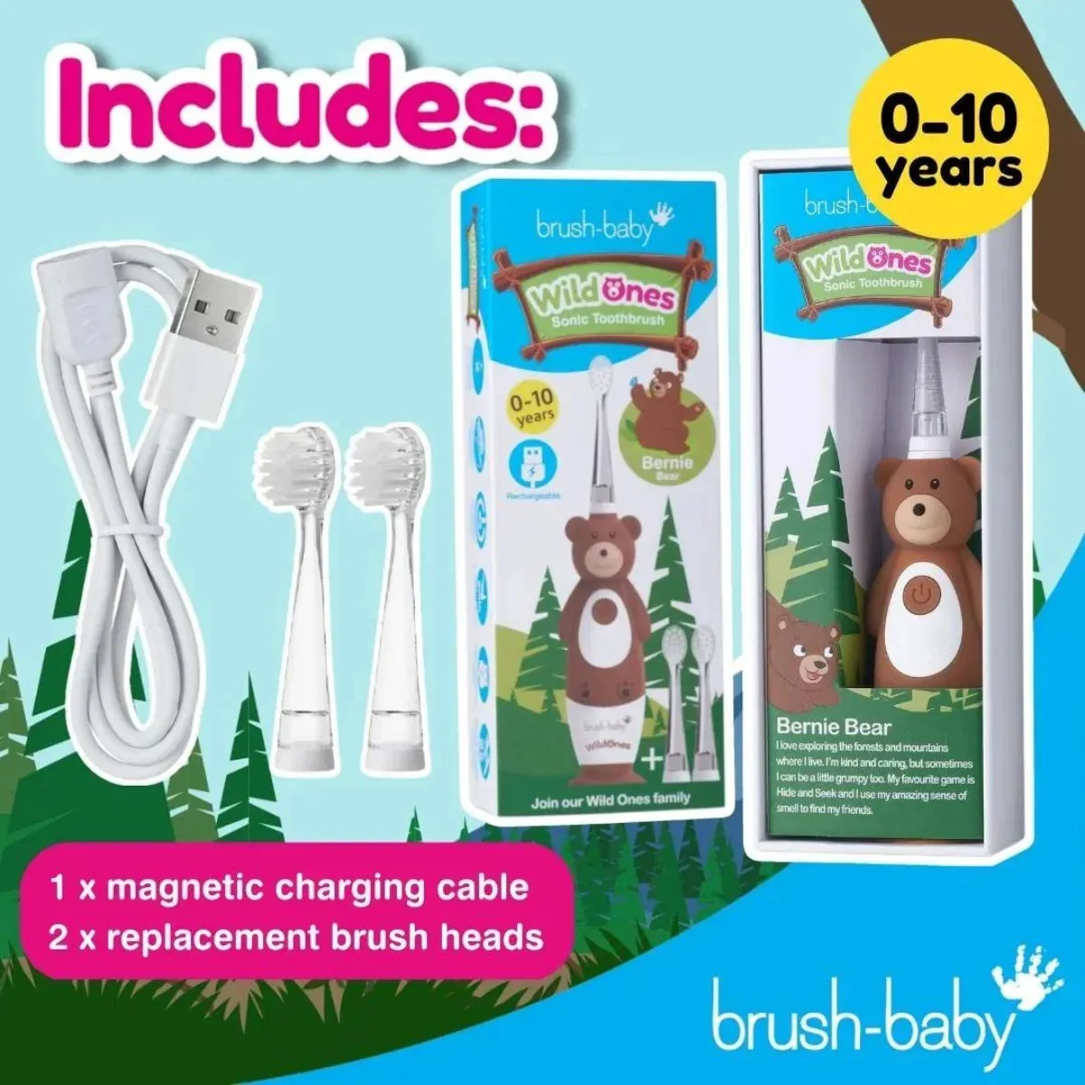 WildOnes™ Bear Kids Electric Rechargeable Toothbrush