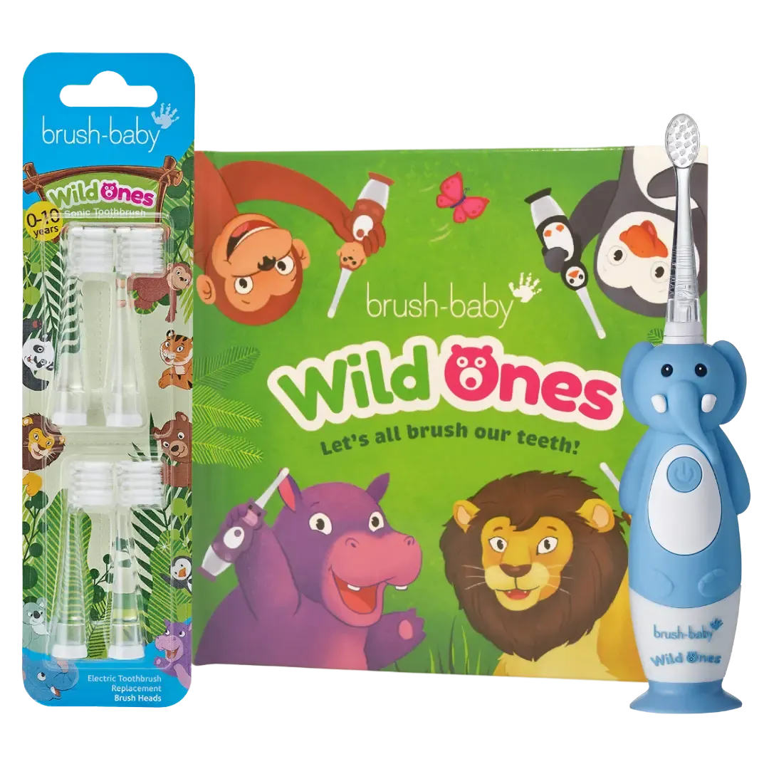 WildOnes™ Elephant Kids Rechargeable Toothbrush Gift Set