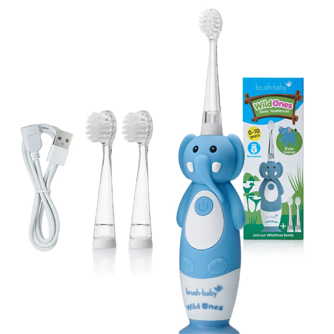 WildOnes™ Elephant Kids Rechargeable Toothbrush Gift Set