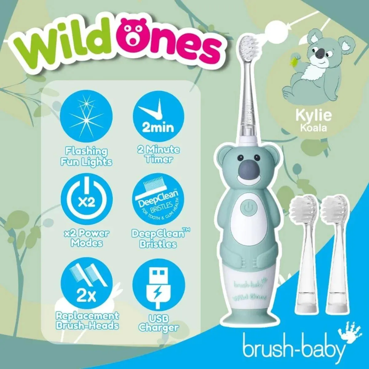 WildOnes™ Koala Kids Electric Rechargeable Toothbrush