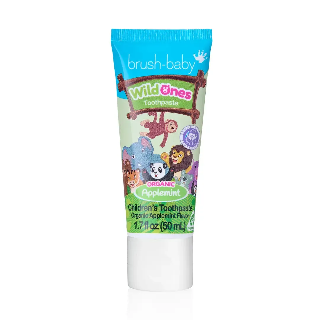 WildOnes™ Panda Kids Electric Rechargeable Toothbrush and WildOnes Applemint Toothpaste